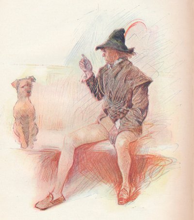 Launce och hans hund, 1903, 1903 av Philip William May