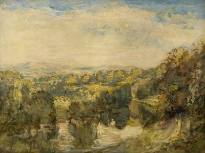 The River Teme, Evening, near Ludlow - The Clee Hills in the Distance av Philip Wilson Steer