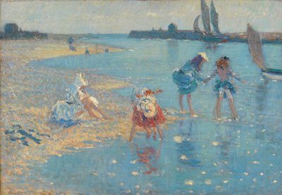Walberswick, Barnpaddling, 1891 av Philip Wilson Steer
