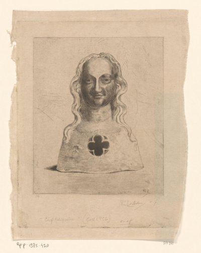 Byst av en kvinna Chief Reliquary (originaltitel) av Philip Zilcken (signed by artist)