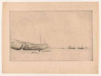Scheveningen Beach av Philip Zilcken (signed by artist)