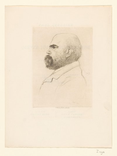 Porträtt av Paul Verlaine av Philip Zilcken