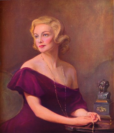Porträtt av Madeleine Carroll, 1935, 1936. av Philip de László