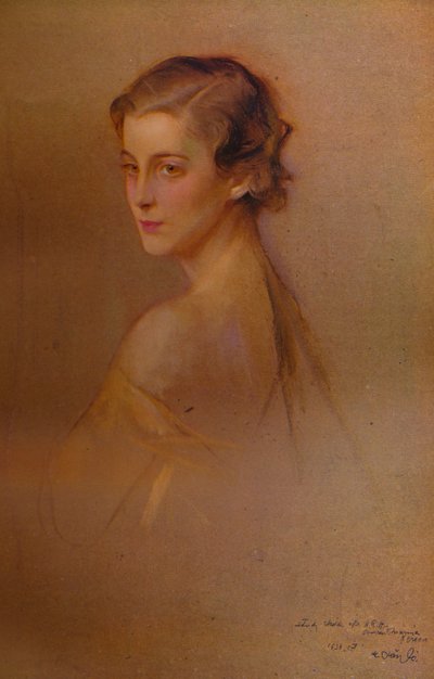 Studera Porträtt av HRH hertiginnan av Kent, 1934 1935. Konstnärer: Fulop Laszlo, Philip A de Laszlo. av Philip de László