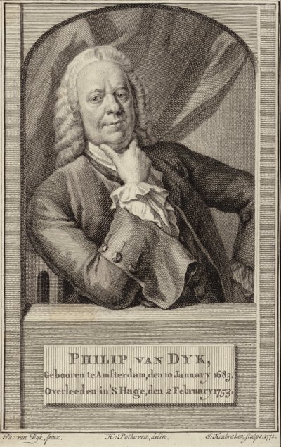 Porträtt av Philip van Dyck av Philip van Dyck
