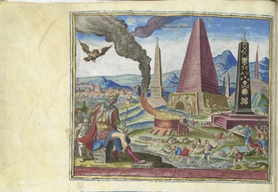Pyramiderna i Egypten från serien Världens åttonde underverk, 1572 av Philipp Galle