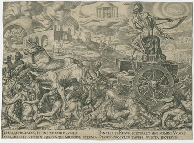 Dödens triumf, ca. 1565. av Philipp Galle