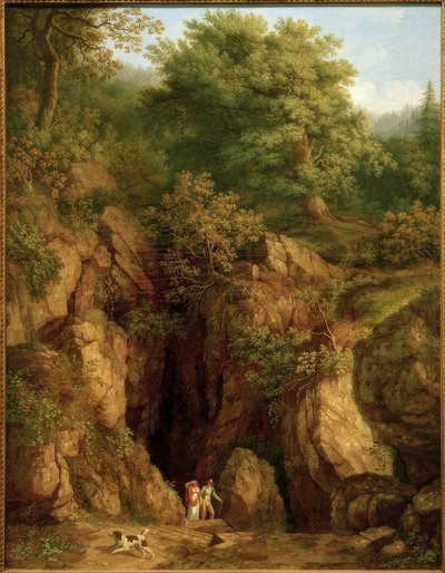 J.Ph. Hackert, Grotto of St. Francis on Monte Verna I. av Philipp Hackert