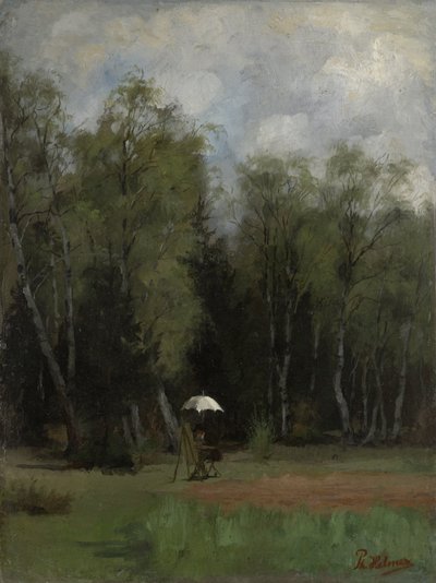 Målare i kanten av skogen av Philipp Helmer