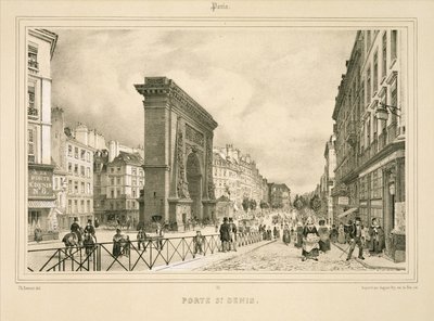 Porte St Denis av Philippe (after) Benoist