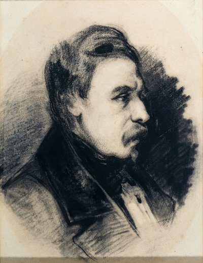 Profilporträtt av Godefroy Cavaignac av Philippe Auguste Jeanron