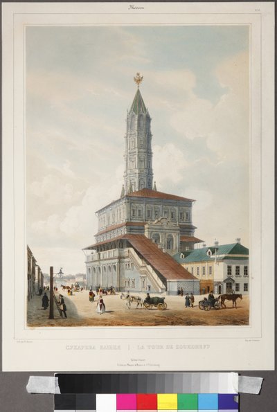 Soukoreff - Sukharev-tornet i Moskva par Benoist, Philippe (1813-1905) av Philippe Benoist