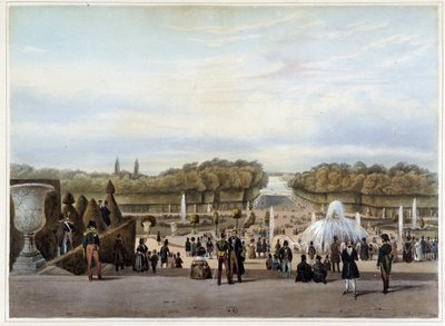 Versailles: den gröna mattan - i ""Paris och dess omgivningar"" av Jacottet & Benoist av Philippe Benoist