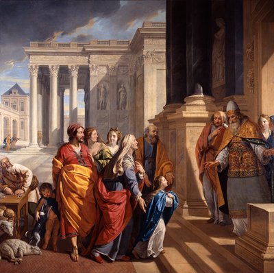 Presentationen av den heliga jungfru Maria, 1639-1640. av Philippe de Champaigne