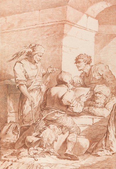 Corps de Garde (barbarer besegrade av en bok) av Philippe Jacques de Loutherbourg