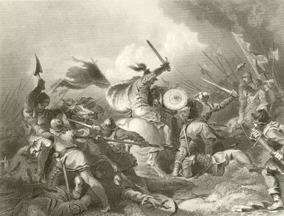 Slaget vid Hastings av Philippe Jacques de Loutherbourg