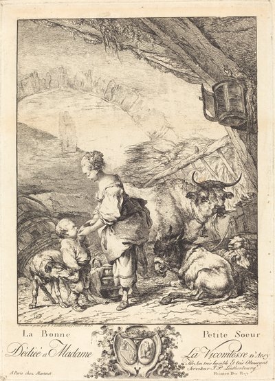 Den goda lillasystern av Philippe Jacques de Loutherbourg II