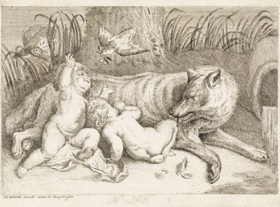 Romulus och Remus av Philippe Lambert Joseph Spruyt