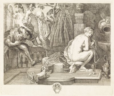 Susanna och de äldre av Philippe Lambert Joseph Spruyt