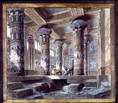 Scenografi av Philippe Chaperon för operan Aida av Giuseppe Verdi av Philippe Marie Chaperon