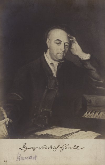 Porträtt av Georg Friedrich Händel av Philippe Mercier