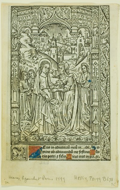 Visitation, från Time Book av Philippe Pigouchet