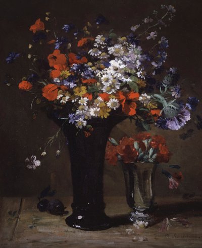 Stilleben. Målning av Philippe Rousseau (1816-1887) Privat samling. av Philippe Rousseau