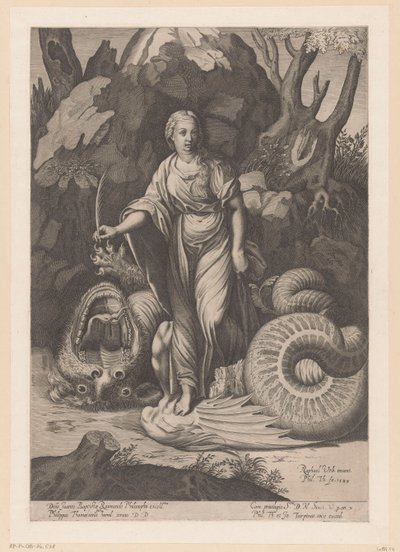 Saint Margaret av Antiochia av Philippe Thomassin