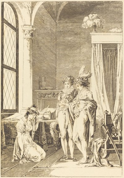 Mona Lisa: Förlåtelse av Philippe Triere after Jean Baptiste Mallet