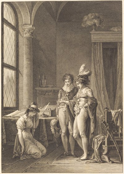 Mona Lisa: Förlåtelse av Philippe Triere after Jean Baptiste Mallet