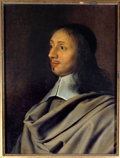 Porträtt av Antoine Le Maistre (eller Lemaistre, Le Maitre) (1608-1646), professor i retorik och diktion av dramatikern Jean Racine En stor jansenism, han var medlem av familjen Arnauld - Kopia av ett förlorat originalporträtt av Philippe de Cham av Philippe de (after) Champaigne
