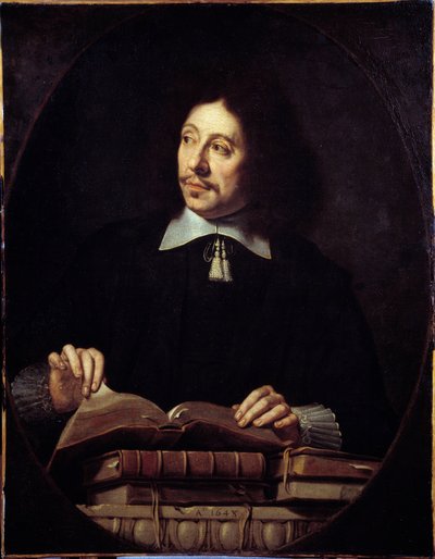 Man porträtt. Målning av Philippe de Champaigne (1602-1674) ca. Flamma. av Philippe de Champaigne