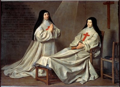 Port Royal: Porträtt av mamma Catherine Agnes Arnauld och syster Catherine de Sainte Suzanne (Olja på duk av Philippe de Champaigne