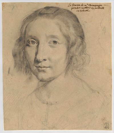 Porträtt av Charlotte Duchesne av Philippe de Champaigne