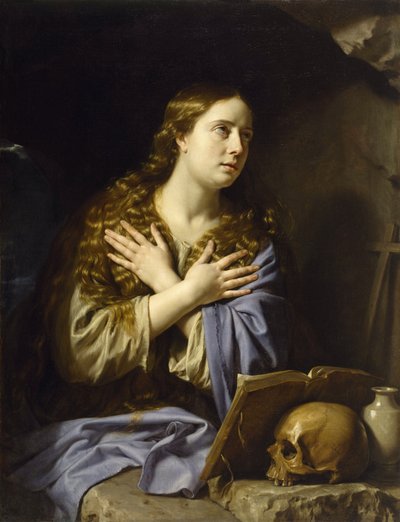 The Repentant Magdalen - Champaigne, Philippe, de (1602-1674) - 1648 - Olja på duk - 115,9x88,9 - Museum of Fine Arts, Houston av Philippe de Champaigne