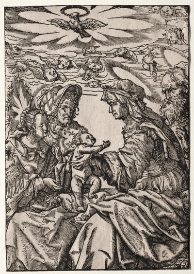 Den heliga familjen med Sankta Anna och Joachim av Philippe de Lasalle