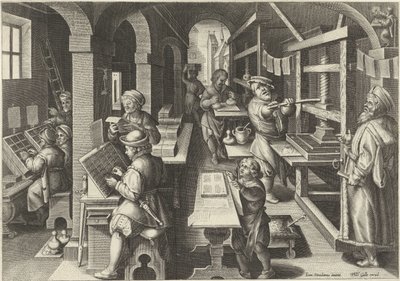 Tryckkonst Nya uppfinningar och upptäckter (serietitel) Nova Reperta (serietitel) av Philips Galle (attributed to workshop of)