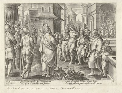 Paulus förkunnar Kristi lära i Rom Apostlarnas handlingar (serietitel) Acta Apostolorum (serietitel) av Philips Galle (possibly)
