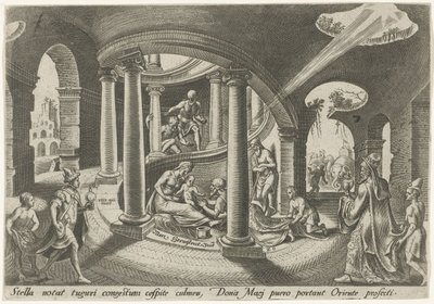 Tillbedjan av kungarna The Days of Doom of the Jewish People (serietitel) av Philips Galle