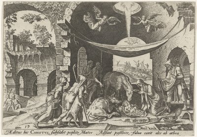 Tillbedjan av herdarna The Days of Doom of the Jewish People (serietitel) av Philips Galle