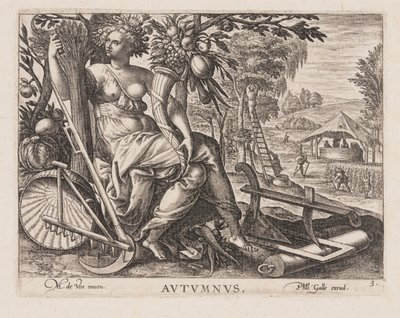 Autumnus, från Fyra årstider av Philips Galle