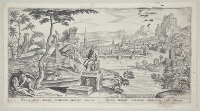 Cephalus och Procris av Philips Galle