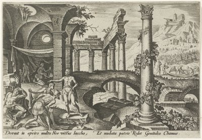 Noahs fylleri The Days of Doom of the Jewish People (serietitel) av Philips Galle