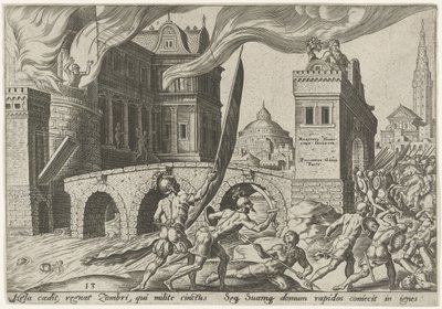 Intagandet av Tirza The Days of Doom of the Jewish People (serietitel) av Philips Galle