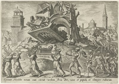 Jerikos ödeläggelse The Days of Doom of the Jewish People (serietitel) av Philips Galle