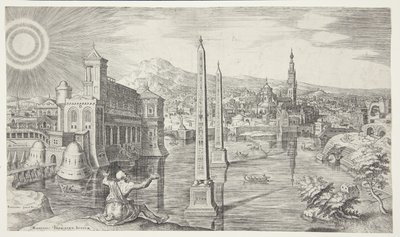 Jesajas profetia över Jerusalem av Philips Galle