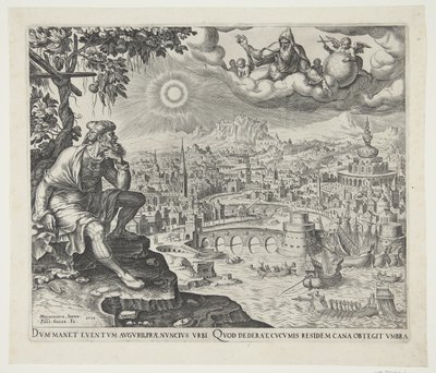 Jona klagar under kalebassen av Philips Galle