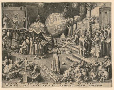 Måttlighet (Temperantia), blad 7 ur serien ”De sju dygderna” av Philips Galle