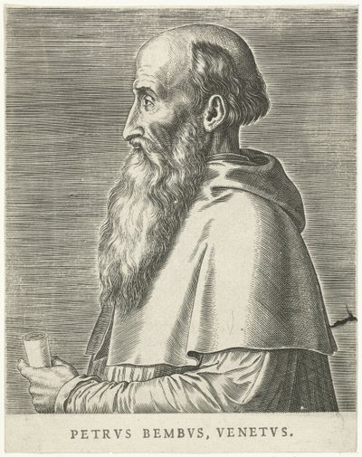 Porträtt av Pietro Bembo av Philips Galle