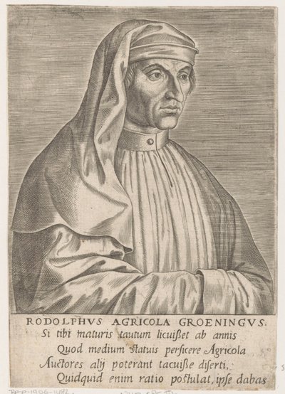 Porträtt av Rudolf Agricola av Philips Galle